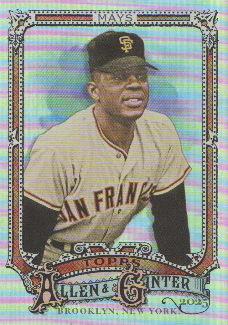2025 Topps Allen and Ginter Silver Portrait #30 Willie Mays