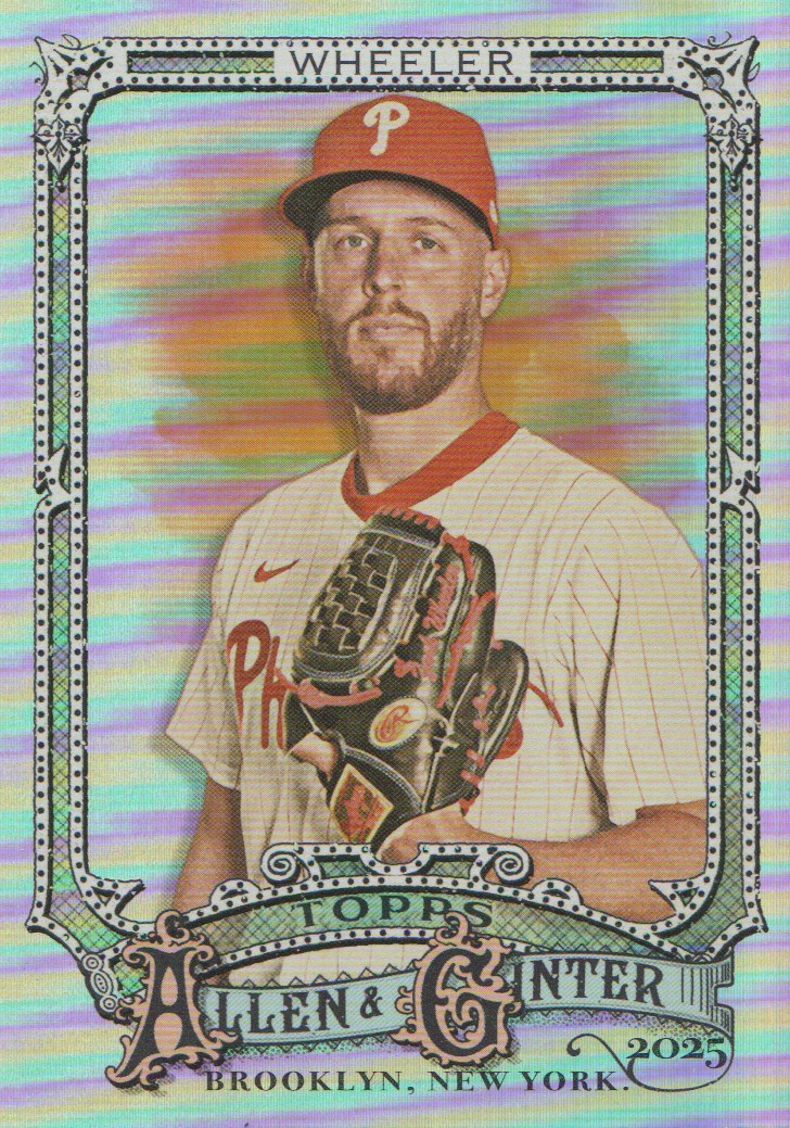 2025 Topps Allen and Ginter Silver Portrait #142 Zack Wheeler on 