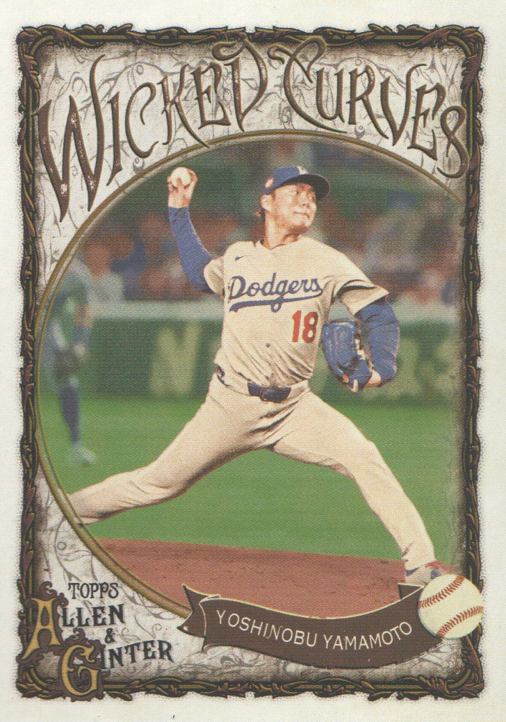 2025 Topps Allen and Ginter Wicked Curves #WC11 Yoshinobu Yamamoto