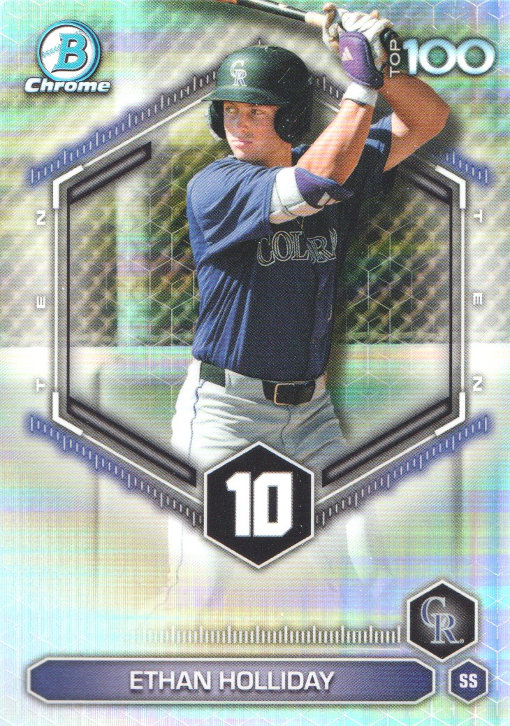 2026 Bowman Chrome Scouts Top 100 #BTP10 Ethan Holliday