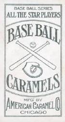 1910 American Caramel E90-3 #9 Jimmy Scheckard back image