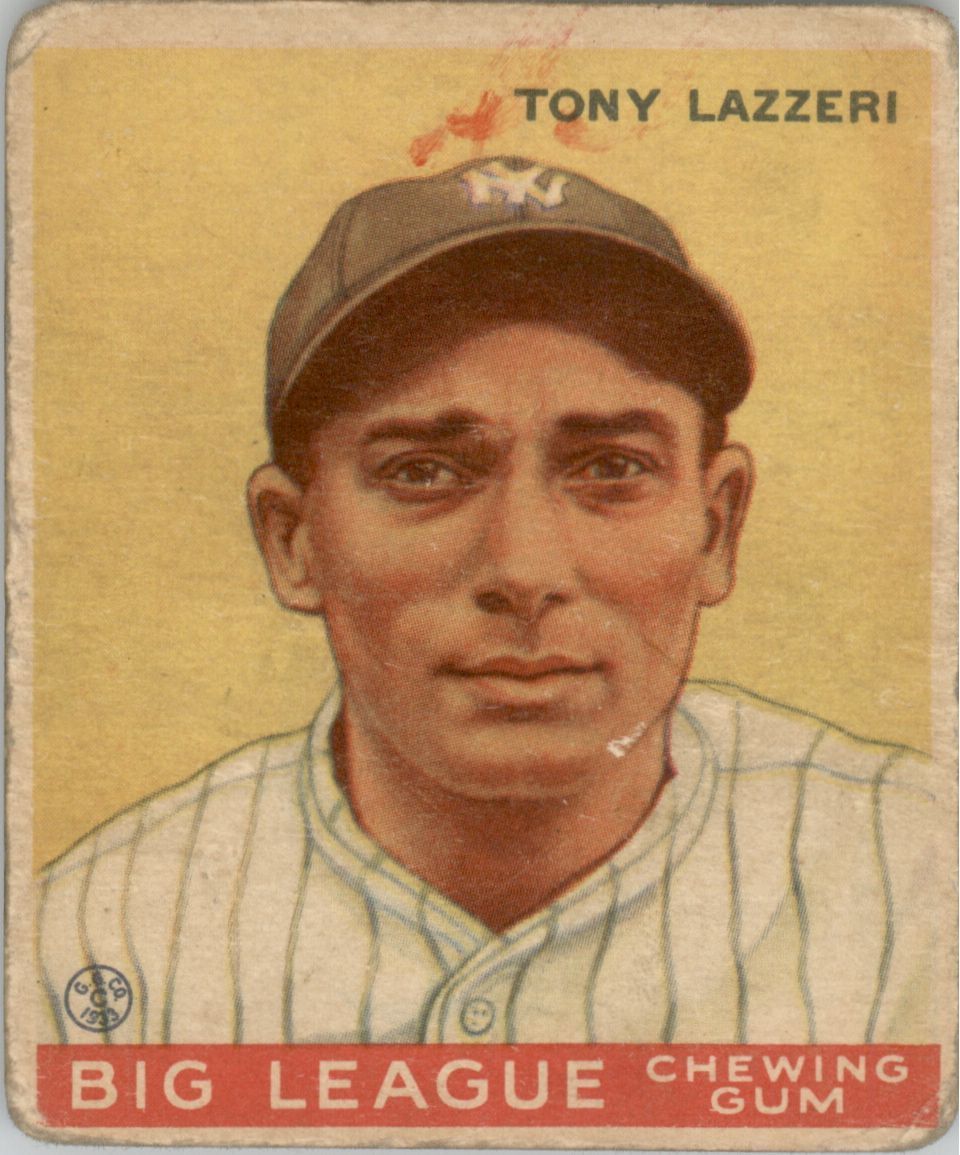 1933 Goudey #31 Tony Lazzeri RC