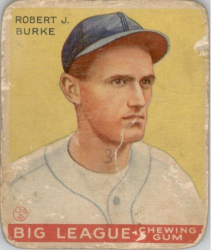 1933 Goudey #71 Robert J. Burke RC