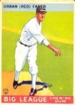 1933 Goudey #79 Red Faber RC