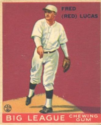 1933 Goudey #137 Red Lucas RC