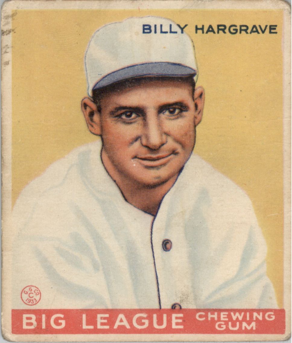 1933 Goudey #172 Billy Hargrave RC