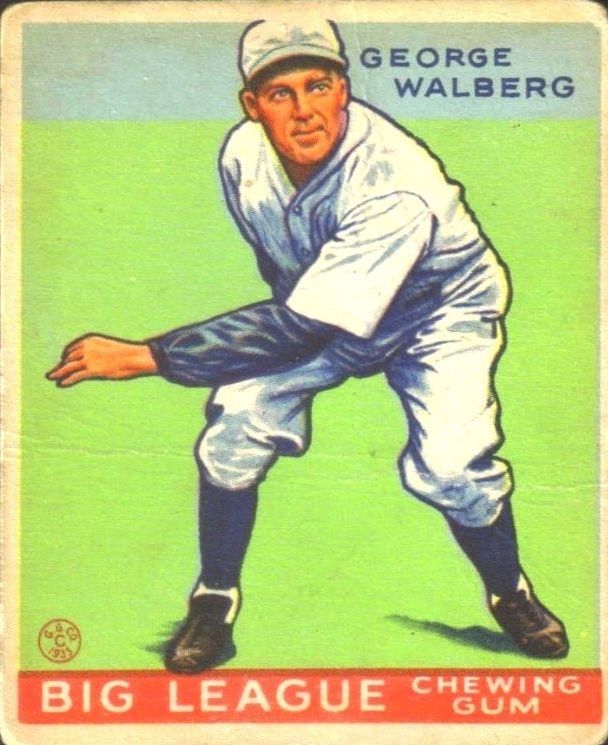 1933 Goudey #183 Rube Walberg RC