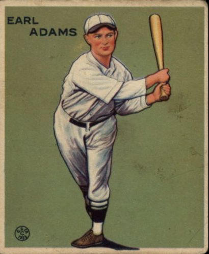 1933 Goudey #213 Earl Adams RC