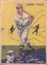 1934 Goudey #1 Jimmie Foxx
