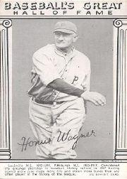 1948 Exhibit Hall of Fame #30 Honus Wagner