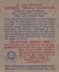 1949 BOWMAN BASEBALL ASSORTED SINGLES U-PICK - Bild 3 von 17