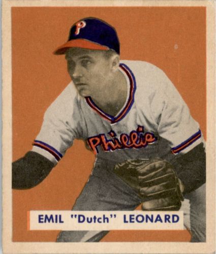 1949 Bowman #115 Dutch Leonard