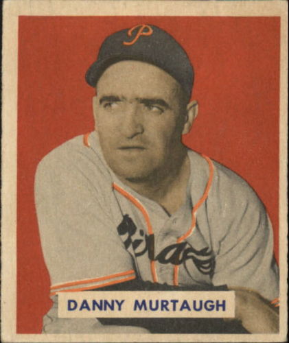 1949 Bowman #124A Danny Murtaugh Script RC(player name in script on back)