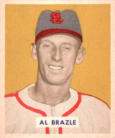 1949 Bowman #126B Al Brazle Print(player name in print on back)