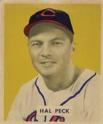 1949 Bowman #182 Hal Peck RC