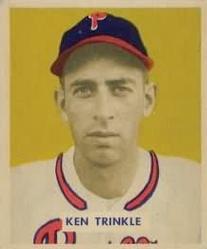 1949 Bowman #193 Ken Trinkle RC