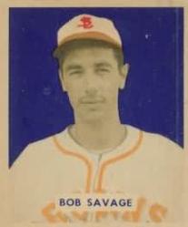 1949 Bowman #204 Bob Savage RC