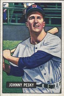 1951 Bowman #15 Johnny Pesky