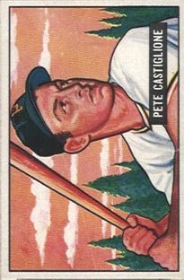1951 Bowman #17 Pete Castiglione