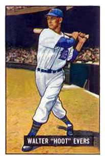 1951 Bowman #23 Hoot Evers