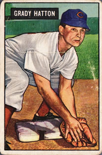 1951 Bowman #47 Grady Hatton