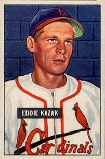 1951 Bowman #85 Eddie Kazak