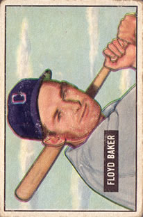 1951 Bowman #87 Floyd Baker
