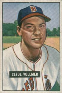 1951 Bowman #91 Clyde Vollmer