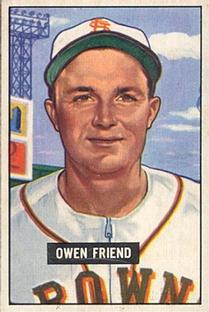 1951 Bowman #101 Owen Friend