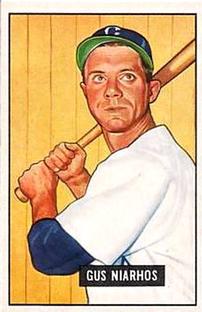 1951 Bowman #124 Gus Niarhos