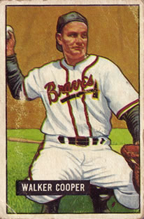 1951 Bowman #135 Walker Cooper