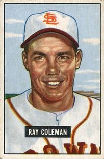 1951 Bowman #136 Ray Coleman