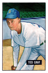 1951 Bowman #178 Ted Gray