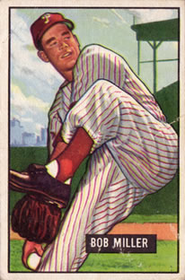 1951 Bowman #220 Bob Miller