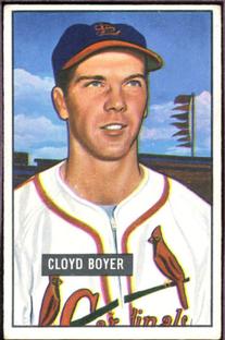 1951 Bowman #228 Cloyd Boyer RC
