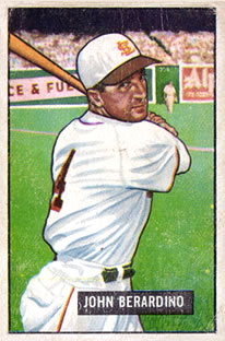 1951 Bowman #245 John Berardino RC