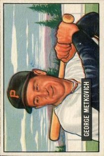 1951 Bowman #274 George Metkovich RC