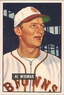 1951 Bowman #281 Al Widmar RC