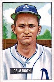 1951 Bowman #298 Joe Astroth RC