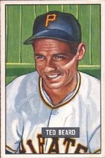 1951 Bowman #308 Ted Beard RC