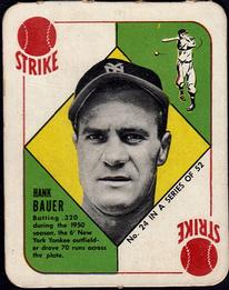 1951 Topps Red Backs #24 Hank Bauer