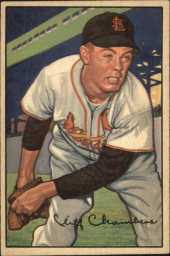 1952 Bowman #14 Cliff Chambers