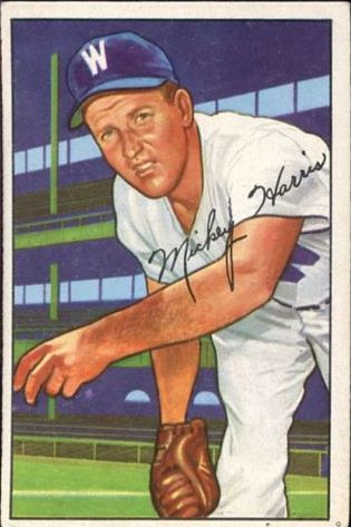 1952 Bowman #135 Mickey Harris