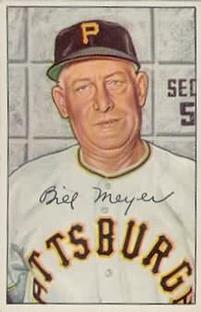 1952 Bowman #155 Billy Meyer MG