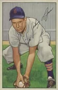1952 Bowman #163 Johnny Lipon