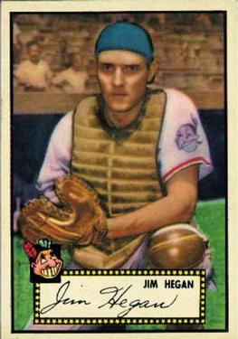 1952 Topps #17A Jim Hegan Black