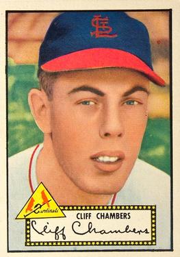 1952 Topps #68A Cliff Chambers Black