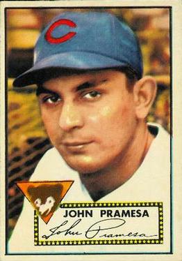 1952 Topps #105 Johnny Pramesa