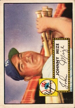 1952 Topps #129 Johnny Mize