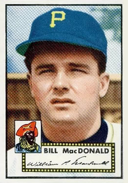 1952 Topps #138 Bill MacDonald